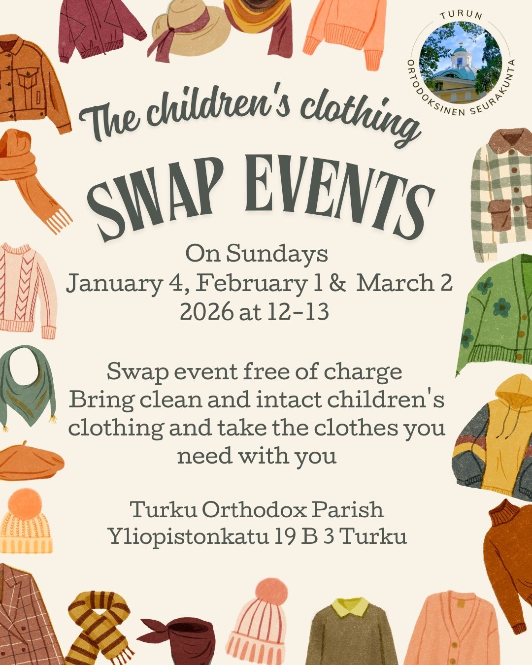 The children's clothing swap events