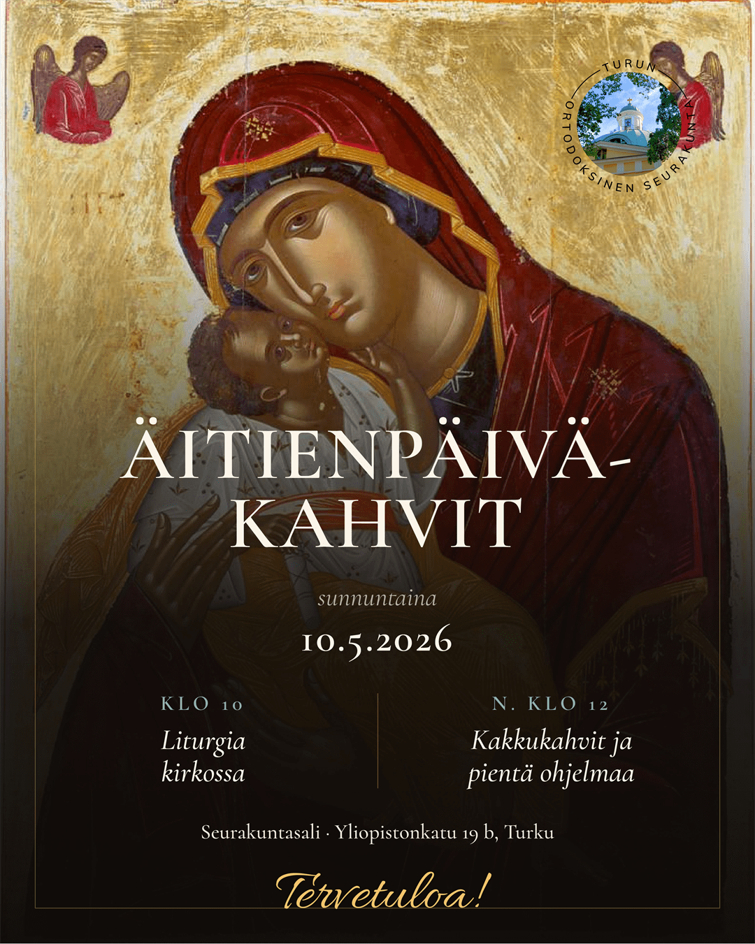 Äitienpäiväkahvit — 10.5.2026